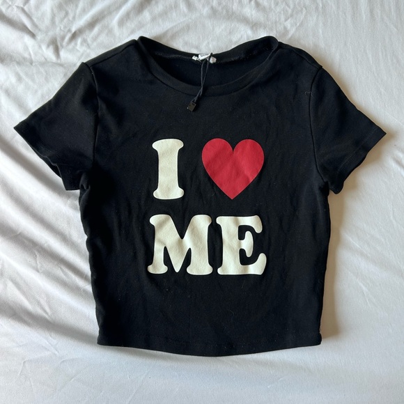 Garage cropped “I ❤️ me” tee - Picture 1 of 2